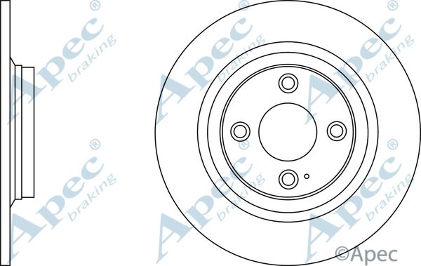 APEC BRAKING Jarrulevy DSK2579